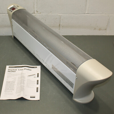 Dayton Electric Baseboard Heater 1EVG2, 1500W, 120V AC, Low Profile,  38-7/8u0026#034; | eBay