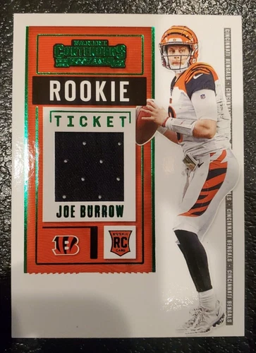 2020 Panini Contenders - Rookie Ticket Swatches #RTS-JBU Joe Burrow (MEM, RC)