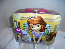 SOFIA DISNEY PRINCESS TIN LUNCH BOX WITH 24 PIECE PUZZLE