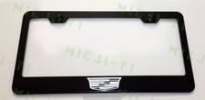 Cadillac Logo Stainless Steel License Plate Frame Holder Rust Free Cadillac Logo Stainless Steel License Plate Frame Holder Rust Free