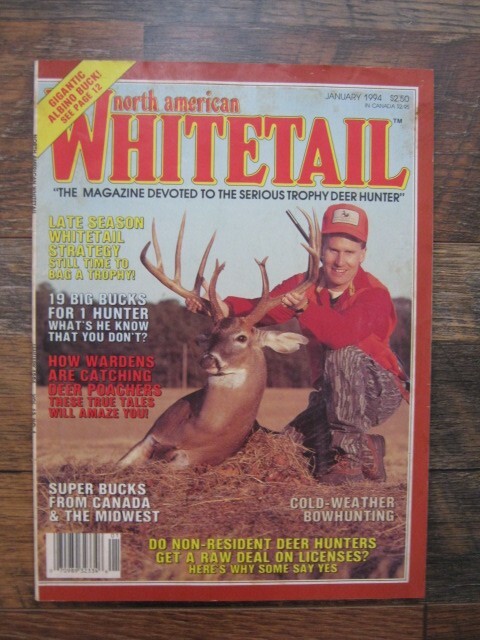 VINTAGE NORTH AMERICAN WHITETAIL MAGAZINE JAN 1994 VOL 13 NO. 1