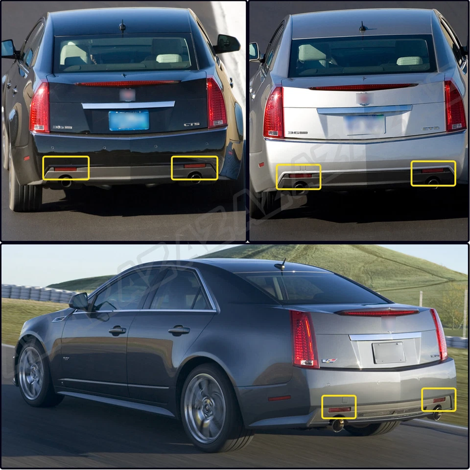 2X Red Lens Bumper LED Reflector Light Lamp For Chevrolet Equinox Trailblazer SS Foto 4 de 4