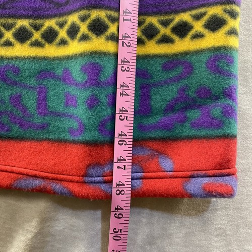New Tag Vintage Today Tonight Long Fleece Nightgown Aztec Colorful Granny Size M - Picture 3 of 16
