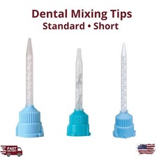 Crown  Bridge Material Mixing Tips 1:1 Dental Blue/White Temporary 25/30/50Pk