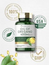 Oregano Oil 4000mg Supplement with Carvacrol ...