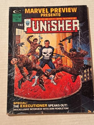 1975 Marvel Preview Presents Punisher #2 Comic Book /A601