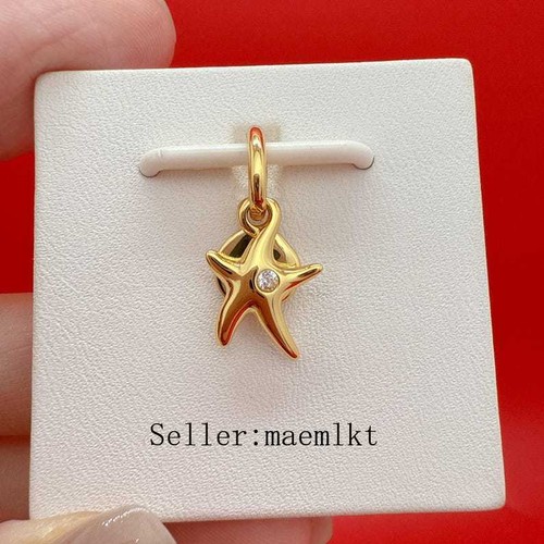 New 925 Sterling Silver Starfish Double Dangle Charm,Charm for bracelet