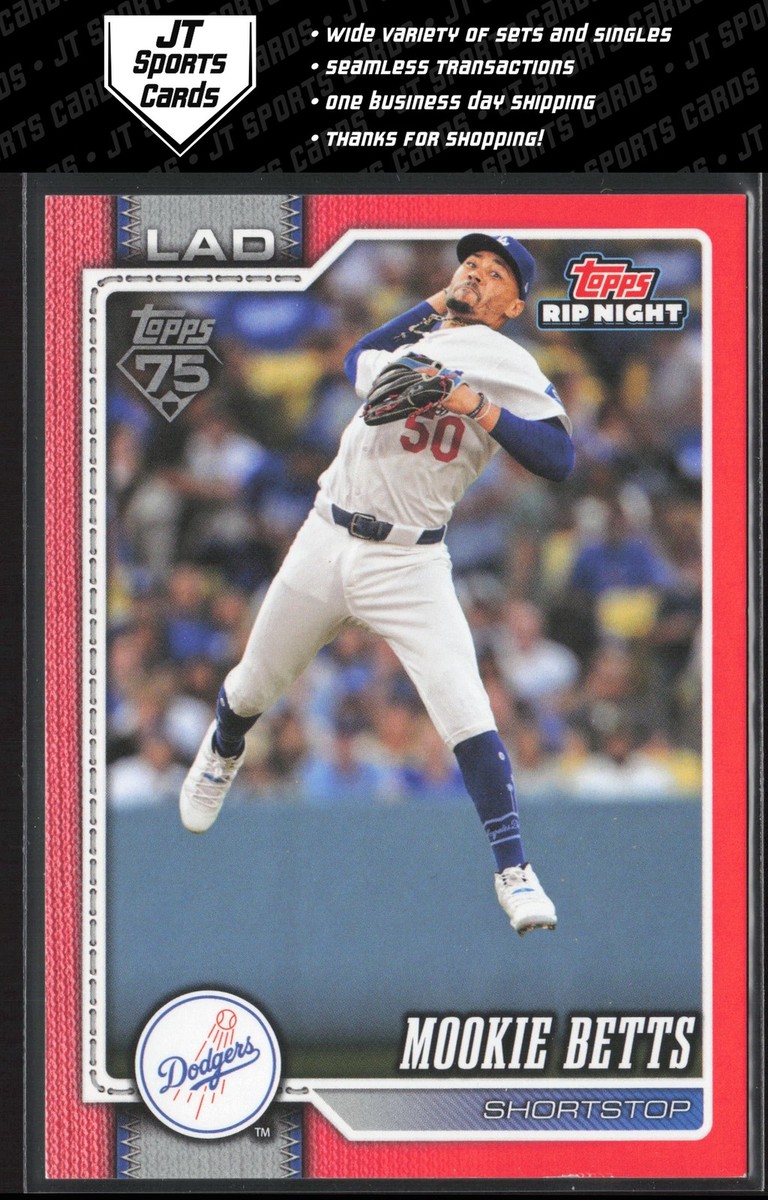 【新品未使用】Mookie Betts ボビングヘッド※箱潰れ有 2026 Topps Rip Night Mookie Betts BB18 Red Border Los Angeles