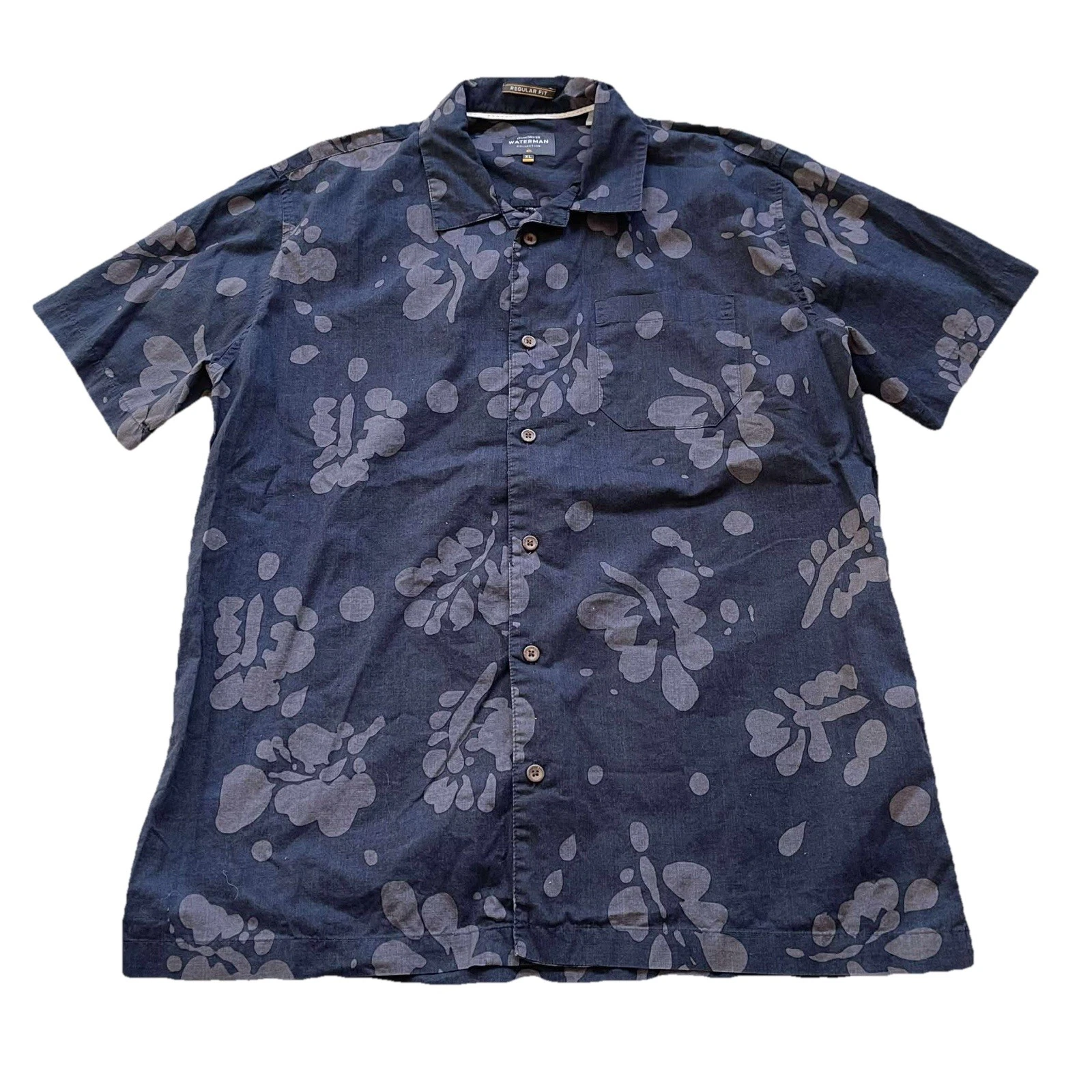 Quiksilver Waterman Men's Los Palmas Button Down Floral Shirt Size XL