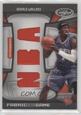 2009 Certified Fabric of the Game NBA Die-Cut 32/50 Gerald Wallace #FOG-GW 01w1