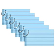 Index Cards 3x5 Inches, 300 PCS, Blue Flash With Ring, Inch,