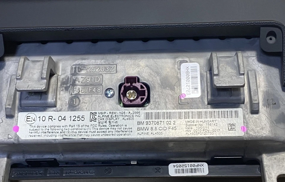 Pantalla de navegación BMW Serie 2 9370871 - Imagen 2 de 4