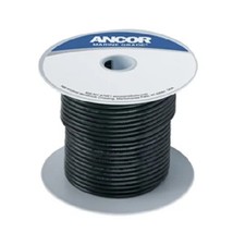 Ancor 188003 Marine Primary Tinned Copper Boat Wiring 10-Gauge, Black, 8-Feet 