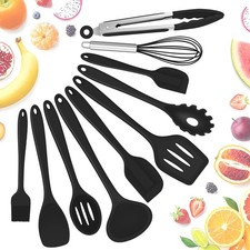 10 PCS Silicone Cookware Utensil Set Kitchen Cooking Shovel Spoon Scraper