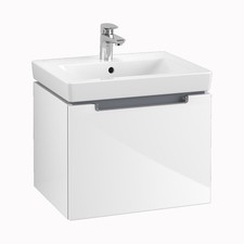 Villeroy & Boch Subway 2.0 550mm Vanity Unit and Basin in Glossy White A68610DH