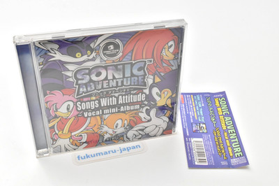 Sonic Adventure Songs with Attitude Vocal Mini Album CD 1998 Sonic the Hedgehog