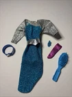 1986 Vintage Mattel Barbie Jewel Secrets Whitney Dress & Accessories