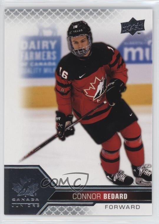 2022 Upper Deck Team Canada Juniors Men's U-20 Connor Bedard #2 0i7l