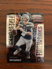 2025 Panini Prizm Fireworks Sam Darnold Seattle Seahawks Super Bowl Champ