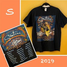 SANTANA w/ The Doobie Brothers Supernatural Now 2019 Tour Black T-Shirt Sz L