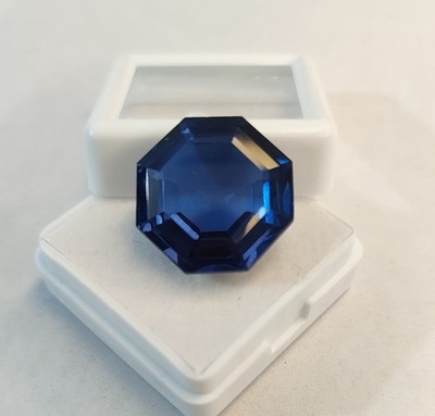 Indicolite Tourmaline Octagon Cut 23-25 Ct Loose Certified Gemstone RK068