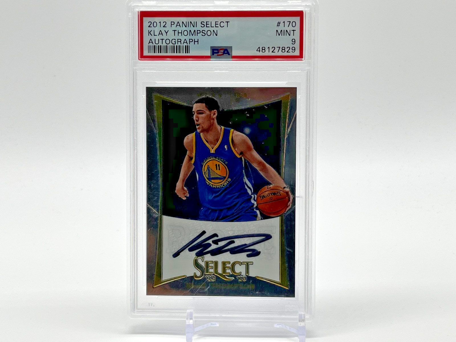 2012 Klay Thompson Panini Select Prizm RC Auto #170 PSA 9 /149
