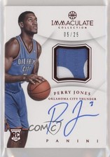 2012-13 Panini Immaculate Red 5/25 Perry Jones III #AP-PJ Patch Auto 3c7