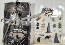 Handmade Junk Journal  "Witchy" Dream Catcher Black