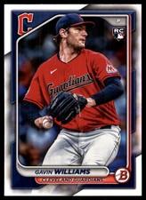 Gavin Williams 2024 Bowman #66 Guardians MLB READ FREE SHIPPING AutographDen