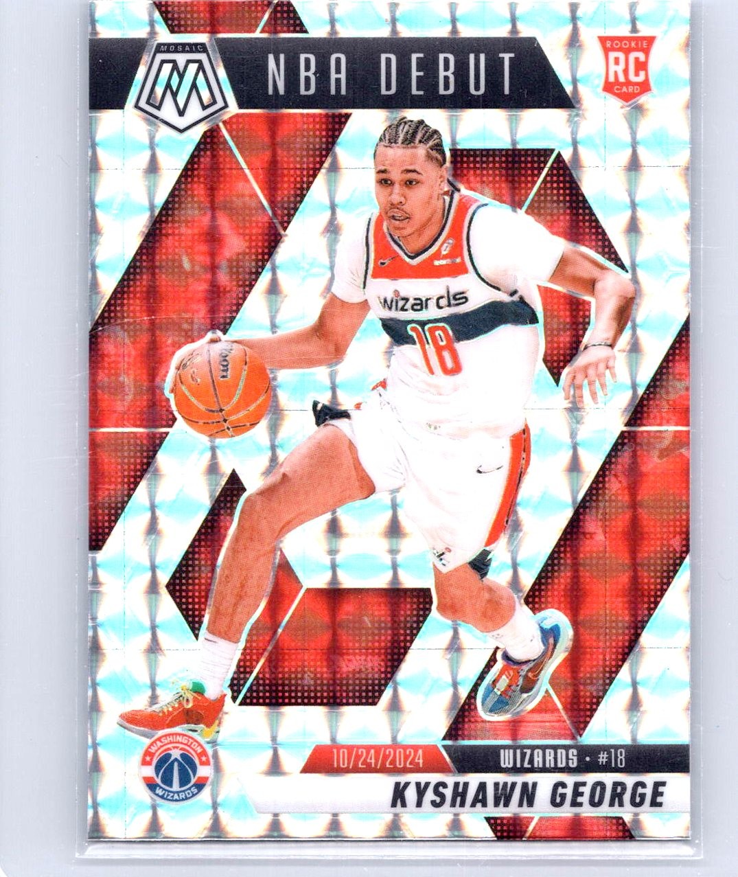 2024-25 Panini Mosaic #256 Kyshawn George Silver