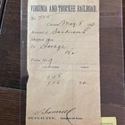 1878 Virginia & Truckee Railroad LOT: Employee Pass & 1897 Waybill - Yerington — photo 4