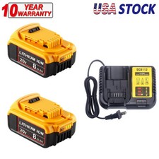 20 Volt Max 8.0AH Lithium Ion Battery DCB206 DCB208 DCB200-2 For DeWalt 20V