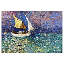 Mani Original Acrylic Painting on Canvas Hand Signed