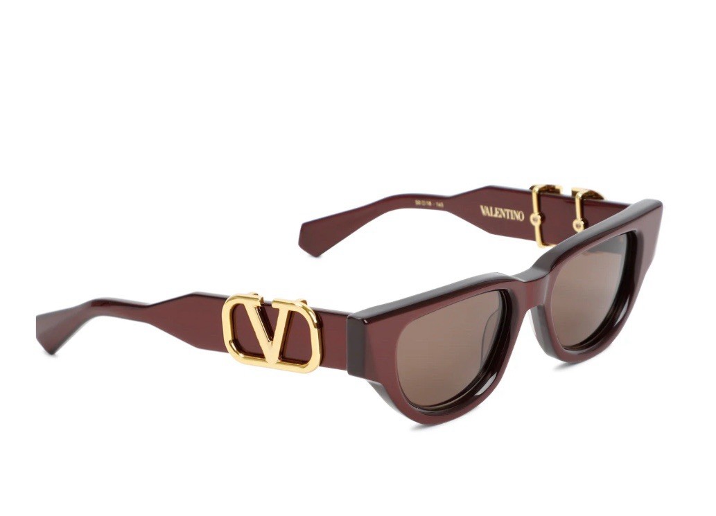 Valentino Garavani VLS-166-B-52 52mm Valentino Garavani SETTE Green Cat Eye Ladies Sunglasses VLS  main image 2