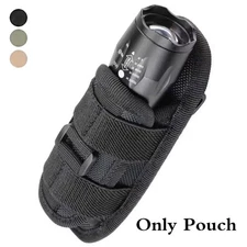 Tactical Flashlight Holster Pouch Case Belt Pouch Molle EDC Pouch 360° Rotatable
