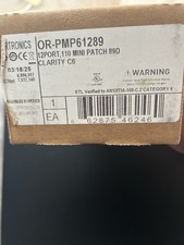 ORTRONICS OR-PMP612H ORPMP612H HINGED 12 PORT CAT 6 MINI PATCH PANEL 110