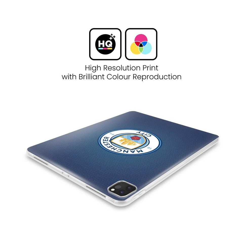 MANCHESTER CITY MAN CITY FC BADGE PIXELS SOFT GEL CASE FOR APPLE SAMSUNG KINDLE - Image 2 of 4