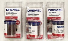 3 Pack Dremel 409 Metal Cutting Wheel 15/16 Dia. 36 pc Each, 35000 RP OEM Wood