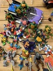 Vintage Ninja Turtles Action Figure Lot Foot Cruiser Doctor el Space Krang Leo