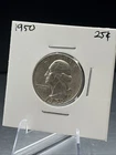 1950 Washington Quarter 25c - 90% Silver - Philadelphia Mint