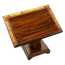 Vintage Tabletop Pedestal Wood Bible Book Stand Holder Display