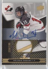 2018 Upper Deck Team Canada Juniors Premium Swatch /199 Melodie Daoust Auto 02ka