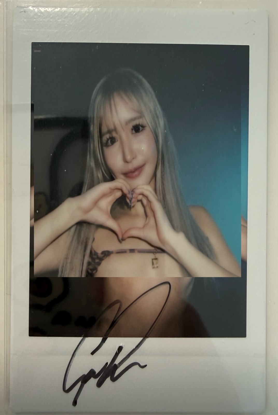 Sarina Momonaga 百永さりな - Autographed チェキ Cheki Polaroid Not Juicy Honey