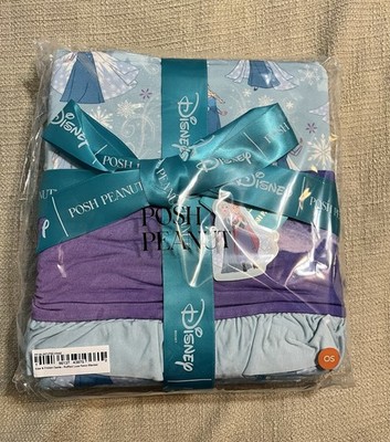 Posh Peanut Disney Frozen Elsa & Frozen Castle Ruffled Luxe Patoo Blanket New