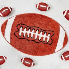 Football Rug, 32    20  Football Room Decor, Rug for Boys Room, Slip-Resistan...