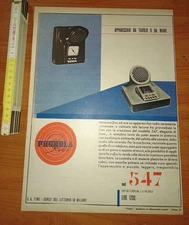 Pubblicità, Phonola Radio. Mod 547 Apparecchi da tavolo e da muro 1940