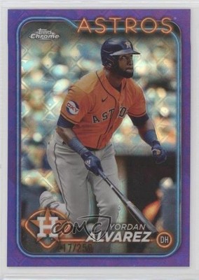 2024 Topps Chrome Logofractor Edition Purple Refractor /250 Yordan Alvarez 1pd