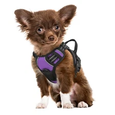 Reflective Dog Harness, No Pull Vest Harness with Handle, Adjustable Soft Pad...