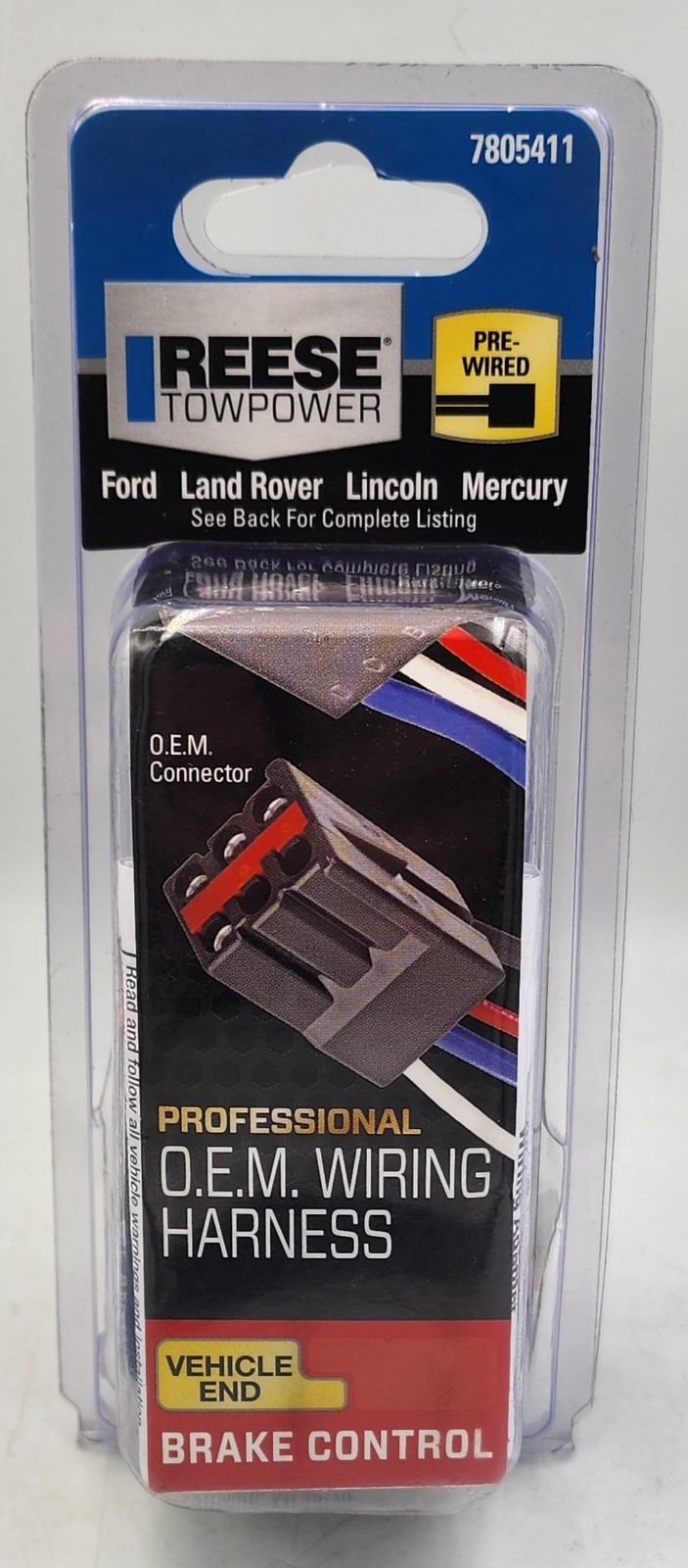 Reese Towpower Professional O.E.M. Wiring Harness Brake Control Pre-Wired NEW