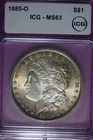 1885 O ICG MS63 AMERICAN SILVER EAGLE #B51590